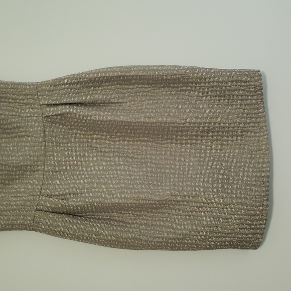 Helene Berman London Sheath Dress 10 Taupe V-Back Wedding Guest Cocktail Event - Picture 3 of 14